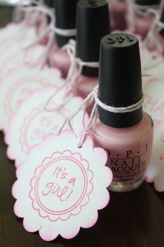 Nail Polish Favors, Babyshower Party, Idee Babyshower, Fiesta Baby Shower, Shower Bebe, Baby Shower Favor, Breakfast At Tiffanys, Girl Shower, Girl Baby Shower