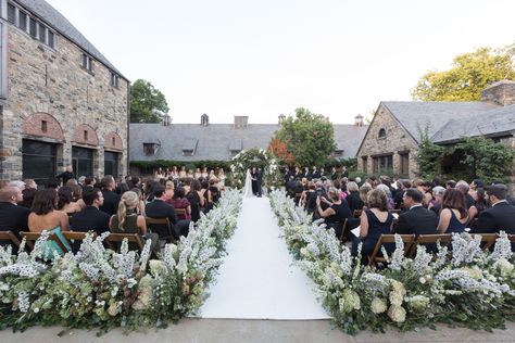 Super Stylish Fall Wedding at Blue Hill at Stone Barns Gallery - Style Me Pretty Blue Hill Farm Wedding, Blue Hill At Stone Barns Wedding, Blue Magnolia, Candlelit Reception, Wedding Farm, New York Wedding Venues, Blue Thistle, Barn Wedding Photography, Wedding Concept