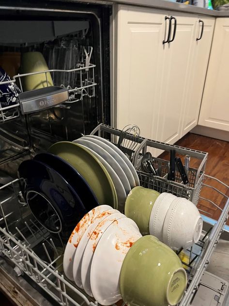 We ran an informal test with our dishwashers and found that many factors — logistical, psychological, personal and marital — cloud the issue. Washing Plates, Dishwasher Cleaning, Dishwasher Cleaner, Cleaning Inspiration, Cleaning Advice, Clean Dishwasher, Simple Life Hacks, Dishwashers, Washing Dishes