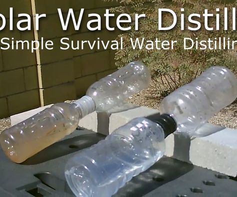 Solar Water Distiller, Water Distiller, Supraviețuire Camping, 1000 Lifehacks, Survival Life Hacks, Survival Techniques, Prepper Survival, Solar Water, Homestead Survival