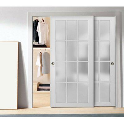 SartoDoors - the European doors of modern and traditional design. French-style here! Best choice for bedroom, bathroom, or closet - warm look and bright colors, high-quality materials, and soft opening. Finish - eco-veneer made in Italy. The door is made of solid pine wood. Doors are not pre-drilled for the hardware. Bypass sliding hardware requires at least 6 inches height from the top opening to the ceiling. No formaldehyde is environmentally friendly using only the latest eco-friendly materia Glass Sliding Closet Doors, Bypass Doors, White Closet, European Doors, Soft Opening, Sliding Closet, Sliding Closet Doors, Door Hardware Interior, Hallway Storage