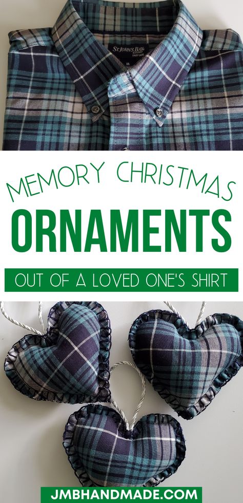 Memory Keepsake Ideas Diy, Memorial Projects, Sew Gifts, Memory Clothes, Memory Pillow From Shirt, Memory Items, Memory Projects, Memory Pillow, Christmas Sewing Projects