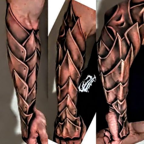 Body Armor Tattoo For Men, Armor Forearm Tattoo, Armor Tattoo Sleeve, Armor Sleeve Tattoo, Celtic Sleeve Tattoos, Armour Tattoo, Forearm Armor, Shoulder Armor Tattoo, Body Armor Tattoo