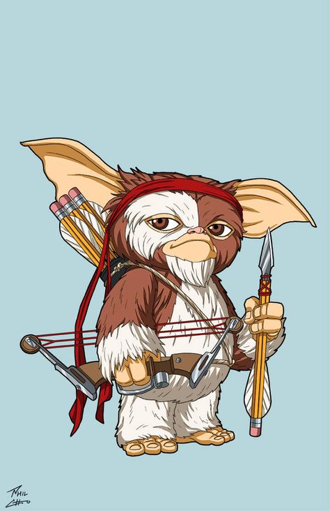 Gizmo (Gremlin Hunter) [Earth-27] commission by phil-cho on DeviantArt Gremlins Art, Earth 27, Son Of Batman, Phil Cho, Tv Tropes, Best Hero, Horror Movie Posters, Dc Characters, Arte Horror