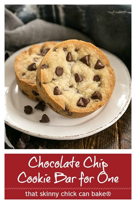 One Chocolate Chip Cookie, Keto Chili Recipes, Recipes With Zucchini, Chocolate Chip Cookie Bar, Big Chocolate Chip Cookies, Small Batch Chocolate Chip Cookies, Small Batch Cookies, Keto Chili, Recipe For 1