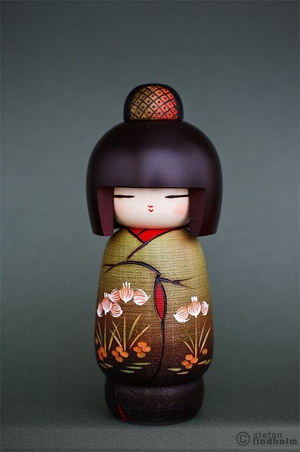 Brown Haired Kokeshi Momiji Doll, Asian Dolls, Wooden Doll, Toy Art, Asian Doll, Peg Doll, Japanese Dolls, Japan Design, Kokeshi Dolls