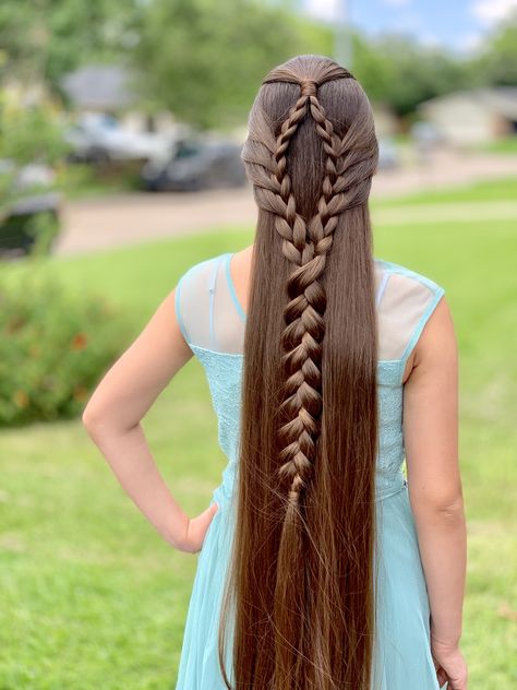 Double Dutch Hairstyles, Rapunzel Braid Tutorial, Athena Art, Hair Stayl, Viking Braids, Lace Braid, Long Hair Wedding Styles, Fantasy Hair, Long Braids