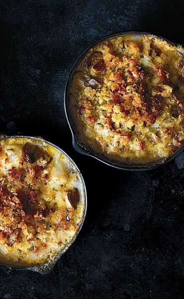 Shrimp Gratin, Burst Tomatoes, Scallop Pasta, Pan Shrimp, Coquille St Jacques, Fresh Bread Crumbs, Coquille Saint Jacques, Gratin Dish, St Jacques