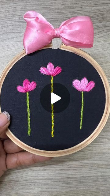 Hand Embroidery/Handmade gifts by Varsha on Instagram: "WHICH IS YOUR FAVOURITE? 1, 2, 3 ? ❤️   Hey you!!!  Here you can quickly learn 3 ways to make stem which are the Stem stitch, Whipped Back Stitch and Couching stitch. All of them are interesting ways but Whipped back stitch is my favourite. Which one is yours??  Save and share ❤️  . . . . . . . . . . . .  #stemstitch  #handembroidery #embroidery #embroidered #embroideryreel #stitchingreels #reels #viralreel #whippedbackstitchtutorial #titorial #sewingtutorial #sewingtutorials #handembroided #handembriodery #instaviral #informativereels #stitchbystitch #sewistofinstagram #stitchers #stitchingideas #embroideredcollection #stitchallthethings #embriodery #reelforyou #growinstagram #embroiderybussiness #artdailypage #followforfollowme #emb Stem Stitch Embroidery Design, Stem Stitch Embroidery, Whipped Back Stitch, Embroidery Stem Stitch, Couching Stitch, Stem Stitch, Diy Hair Scrunchies, Grow Instagram, Simple Embroidery Designs