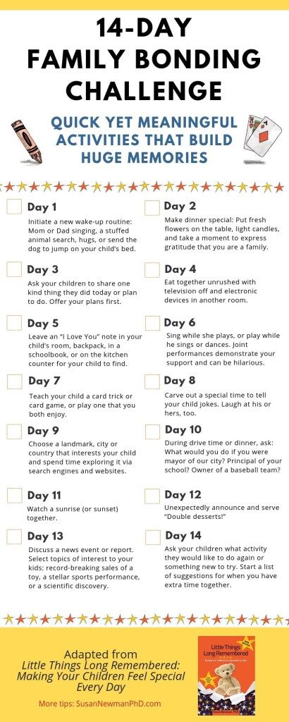 This family bonding challenge contains two weeks of simple, fun activities that take a short amount of time but can build a lifetime of memories. Try it with your family today! Free Family Fun Activities, Family Relationship Building Activities, Bonding Activities For Kids And Parents, Family Building Activities, Family Challenges Ideas, Family Fun Day Ideas, Family Meeting Ideas, Family Counseling Activities, Weekly Family Meeting