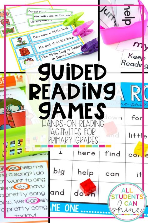 Free Guided Reading Activities, Make Reading Fun 1st Grade, Independent Reading Centers 1st Grade, Reading Games For Elementary Students, 1st Grade Reading Curriculum, Hands On Reading Activities 1st Grade, Into Reading Houghton Mifflin 1st Grade, Reading Enrichment Activities 1st Grade, Grade 1 Reading Activities