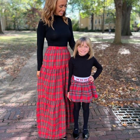 Red skirt winter