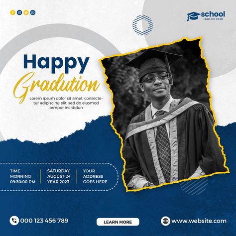 Congratulations Social Media Design, Graduation Designs Ideas, Congratulations Graduate Poster Ideas, Education Social Media Post Design, Graduation Graphic Design, Graduation Poster Design, Congratulations Poster Design, Graduation Poster Ideas, Education Social Media Post