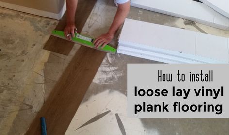 Loose Lay Vinyl Plank Flooring, Plank Flooring Diy, Basement Finish, Flooring Diy, Flooring Vinyl, Big Al, Home Remodeling Diy, Flooring Projects, Diy Flooring