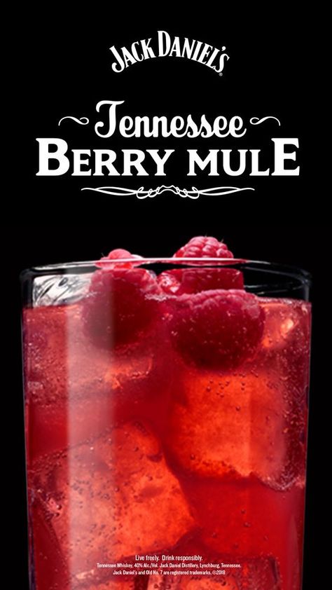 Make your lazy summer day berry relaxing! This easy cocktail recipe pairs Jack Daniel’s with fresh raspberries. Jack Daniels Drinks, Easy Cocktail Recipe, Alcholic Drinks, Easy Cocktail, Mixed Drinks Alcohol, Liquor Drinks, Boozy Drinks, Fancy Drinks, Mixed Drinks Recipes