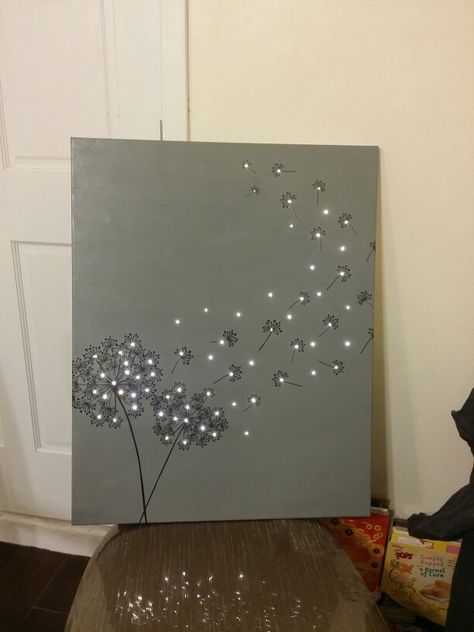 Light Up Canvas, Country Wall Art, Diy Art Projects, Lighted Canvas, Painted Canvas, Light Painting, Art Inspiration Drawing, Canvas Art Painting, Creative Crafts