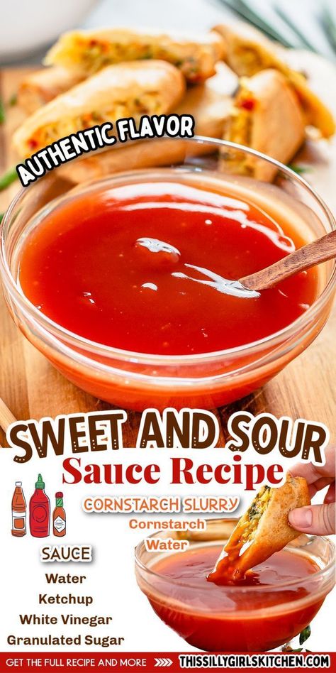 Learn how to make homemade sweet and sour sauce with this easy 5-ingredient recipe! It's a simple and delicious way to add that perfect tangy kick to your favorite dishes. Impress your family and friends with this easy-to-make sauce that will elevate any meal! Best Sweet And Sour Sauce Recipe, Best Sweet And Sour Sauce, Recipe Sweet And Sour Sauce, Sweet And Sour Sauce Recipe, Sauce For Eggs, Sweet N Sour Sauce Recipe, Sweet And Sour Recipes, Sweet Sour Sauce, Homemade Chinese Food