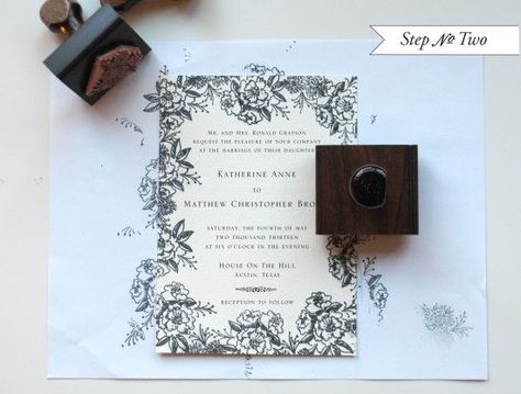 More use of stamps. I like the printing off the edges (and possibly uneven and unique each invitation) Boda Diy, Stamp Wedding, Creative Wedding Invitations, Cheap Wedding Invitations, Diy Stamp, Invitation Inspiration, Beautiful Paper, Wedding Invitations Diy, Printable Wedding Invitations