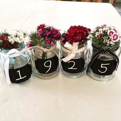 60th Birthday Ideas, Grandmas Birthday Party, 75th Birthday Parties, 90th Birthday Parties, 100th Birthday Party, Birthday Table Decorations, Mom Party, 90's Birthday Party, 70th Birthday Parties