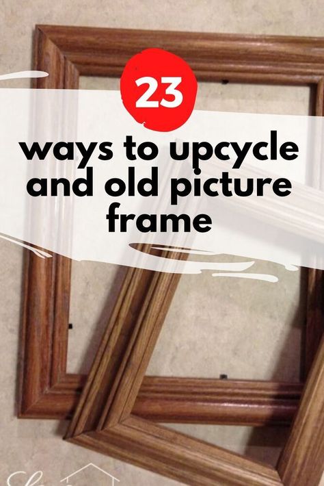 Home Made Picture Frames Diy, Repurpose Frames Creative Ideas, Creative Picture Frames, Diy Picture Frames Ideas Crafts, Picture Frame Painting Ideas Diy, Diy Picture Frames On The Wall, Repurpose Picture Frames Diy, Empty Frames Decor, Frame Upcycle