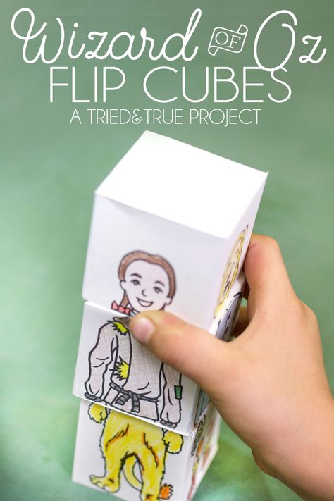 Your kid is going to have tons of fun coloring and folding these Wizard of Oz Flip Cubes. Mix and match the character's heads, bodies, and legs for tons of laughs! Wizard Workshop, Kansas Day, Wizard Of Oz Book, Elementary Activities, Land Of Oz, The Wonderful Wizard Of Oz, Loyal Friends, Free Print, Brick Road