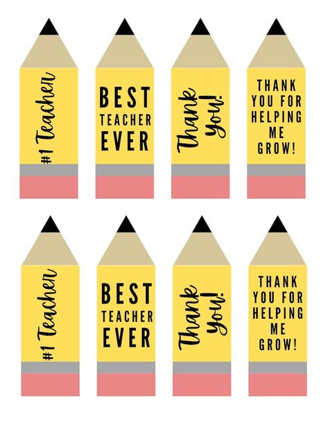 Pencil Tags Printable, Pencil Puns For Teachers, Teacher Appreciation Keychain Printable, Bookmark For Teacher Gift, Highlighter Teacher Gift Free Printable, Teachers Day Greetings, Teacher Appreciation Printables, Pencil Gift, Printable Gift Tags