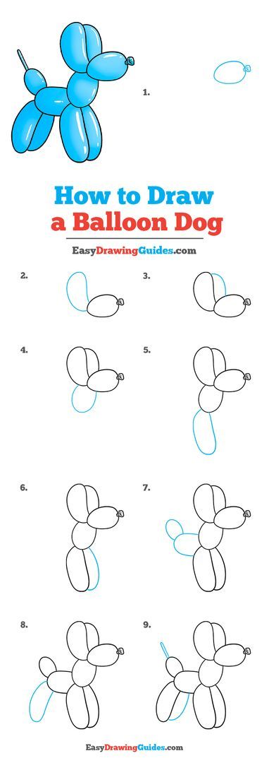 Ballon Animals Drawing, How To Draw Balloon Animals, How To Draw A Balloon Animal, How To Draw Cartoon Characters Step By Step Easy, Balloon Dog Wallpaper Iphone, Balloon Dog Painting Easy, Dog Ballon Draw, Balloon Dog Art Lesson, Balloon Dog Drawing Tutorial