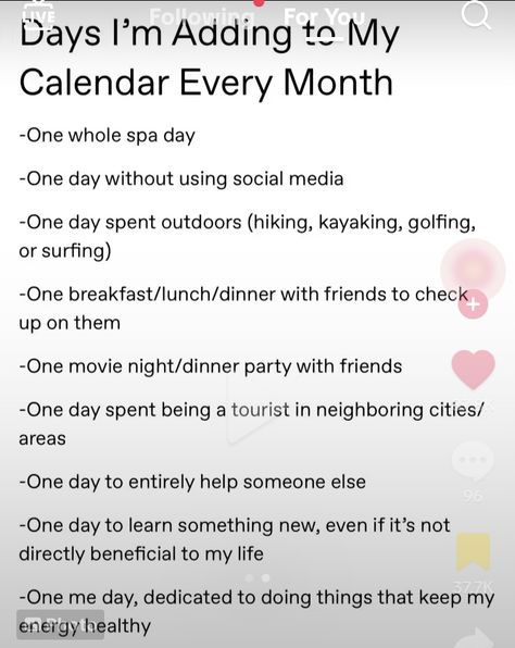 Days To Schedule Every Month, Days To Plan Every Month, Things To Do Each Month, Movie Night Dinner, My Calendar, Dinner With Friends, Aesthetic Stuff, Reality Check, That One Friend