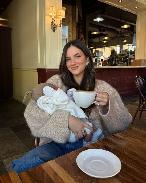 Name something cozier than holding your newborn at a cute coffee shop with a warm psl latte… GO 🍂👶🏽☕️🤎 Outfit linked in my LTK! Comment SHOP and I’ll send it to you🤍 Cozy coffee shop ootd, cozy newborn photos, cute coffee shop, fall style, fall cozy inspo, fall sweaters, Sézane sweaters, https://liketk.it/4T7Ky #ltkseasonal #ltkstyletip #ltkbaby #sezanelovers #sezanesweater #sezane Coffee Shop Pictures Instagram, Cozy Coffee Shop Aesthetic, Christmas Content, Cute Coffee Shop, Cozy Coffee Shop, Cozy Coffee, Cute Coffee, Style Fall, Fall Style