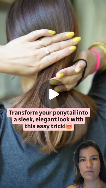 Carla Madureira on Instagram: "Ready to elevate your ponytail game? 

Learn how to hide your hair tie like a pro using this simple yet stunning technique. Say goodbye to messy hair ties, and hello to a flawless finish!"

Follow for more!!!

Credits to mamiplatz
#letsmakeez #easyliving #homehacks #hacks #stylishlook #style #stylish #ponytail" Stylish Ponytail, Messy Hair, Hair Tie, Simple Tricks, Messy Hairstyles, Simple Living, Like A Pro, Say Goodbye, Hair Hacks