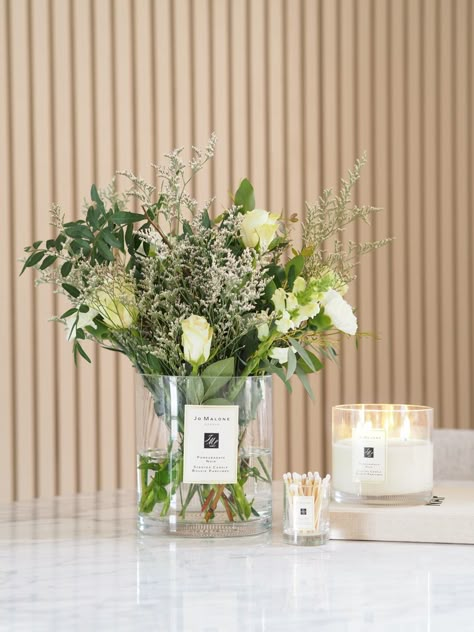 Jo Malone Candle Decor, Jo Malone Candle, Reuse Candle Jars, Candle Reuse, Picnic Decor, Candle Vessels, Candle Photography, Empty Candle Jars, Candle Workshop