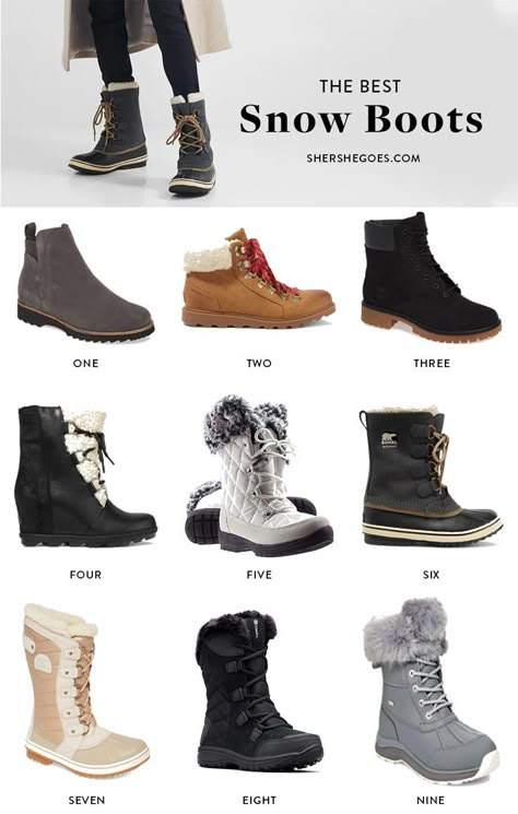 Snow Style Winter, Everyday Snow Boots, Snow Boots With Leggings, Women Snow Boots 2022, Winter Boots For Snow, Shoes To Wear In The Snow, Winter Boots 2022 Women, Snow Footwear Women, Best Snow Shoes For Women