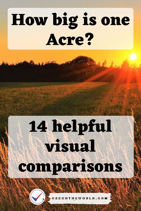 How big is an acre of land? ✅ We have prepared 14 different helpful visual comparisons to better understand the area. Comparison to football field, tennis court and more. #acre #size #comparison #visual 1 Acre Homestead Layout House Plans, 4 Acre Homestead Layout, 2 Acre Homestead, Homestead Garden Layout, Acreage Landscaping, Homestead Layout, Easy Garden Ideas, Acre Homestead, Homesteading Diy