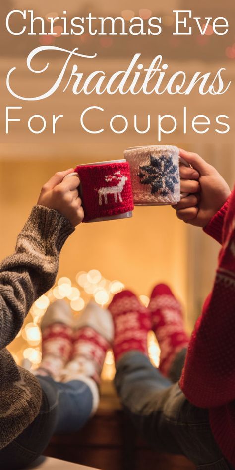 Husband And Wife Christmas Traditions, First Christmas Together Traditions, Bedroom Ideas Aesthetic For Couple, Christmas Traditions Gifts, Date Ideas For Christmas Time, Christmas Morning Couple, Christmas Eve Date Night, Romantic Christmas Ideas Couple, Christmas Eve Traditions For Adults