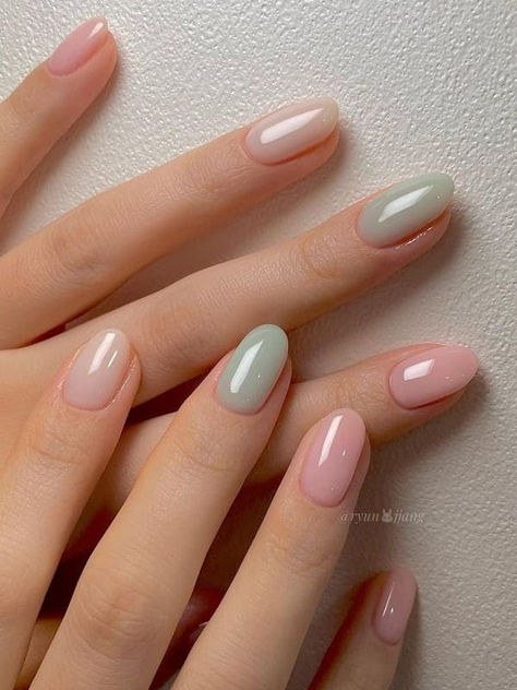 19 Best Korean Pastel Nails to Bloom Your Spring Style | The KA Edit Elegant Pastel Nails, Pastel Natural Nails, Muted Pastel Nails, Korean Pastel Nails, Pastel Wedding Nails, Nail Pastel Colors, Simple Pastel Nails, Cute Pastel Nails, Pastel Nails Short