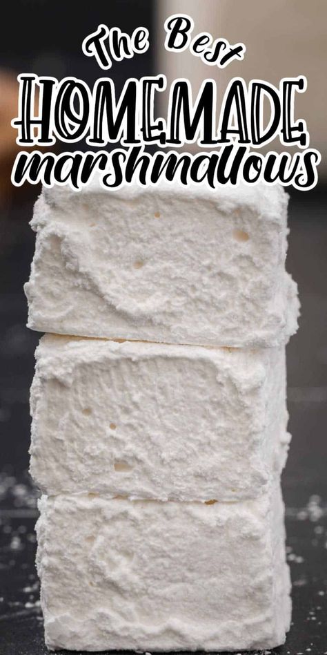 Homemade Marshmallow Recipe, Marshmallow Recipe, Gourmet Marshmallow, Flavored Marshmallows, How To Make Marshmallows, Vanilla Marshmallows, Chocolate Covered Marshmallows, Recipes With Marshmallows, Homemade Marshmallows