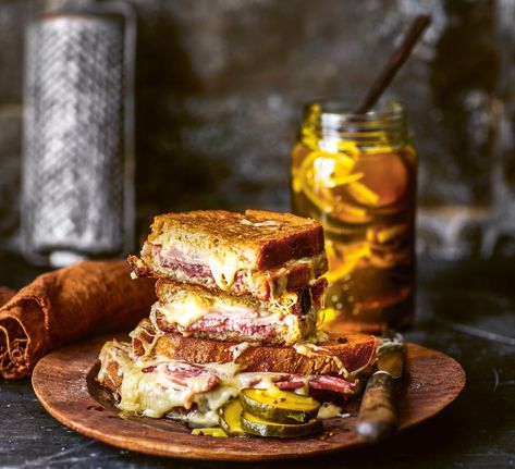 Cheese Toastie, Welsh Cakes, Great British Food, Lamb Steaks, Butter Pickles, Croque Madame, Cucumbers And Onions, Pickle Butter, Homemade Pickles