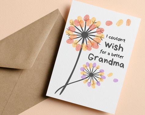 Diy Mother’s Day Cards Grandma, Homemade Card For Grandma, Mother's Day Card For Grandmother, Happy Birthday Grandma Card Diy, Grandma Cards From Kids, Nana Birthday Card Diy For Kids, Mother’s Day Cards Handmade By Kids, Grandma Crafts For Toddlers, Homemade Mothers Day Cards For Grandma