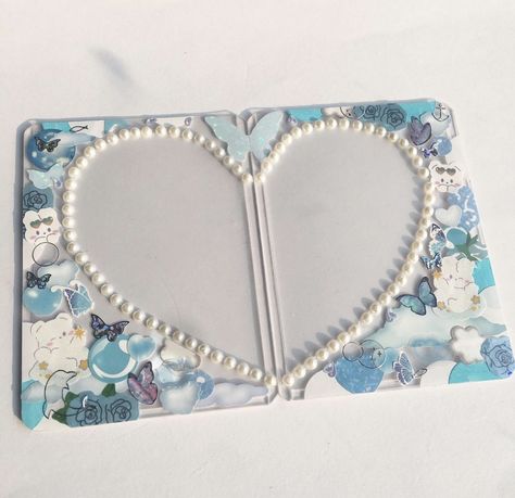 Heart Toploader, Toploader Design, Decoden Toploader, Toploader Decor, Deco Toploader, Pc Decoration, Toploader Deco, Bullet Journal Banner, Frame Card