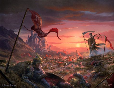 Battlefield by 1oshuart. DeviantART   for © Dream Reactor Battlefield Illustration, Novel Drawing, Exalted Rpg, Dnd Props, Background References, Battle Field, Episode Interactive Backgrounds, Savage Worlds, Heroic Fantasy