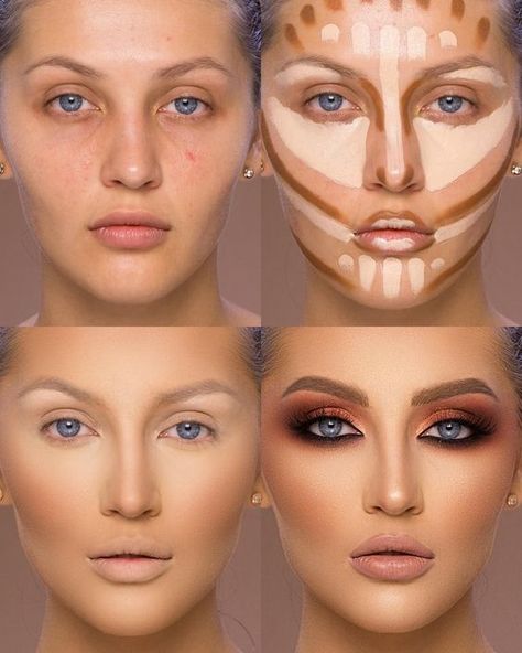 Fest Smink, Teknik Makeup, Contouring For Beginners, Makeup Contouring, Best Contouring Products, Mekap Mata, Contouring Makeup, Flot Makeup, Makeup Tip