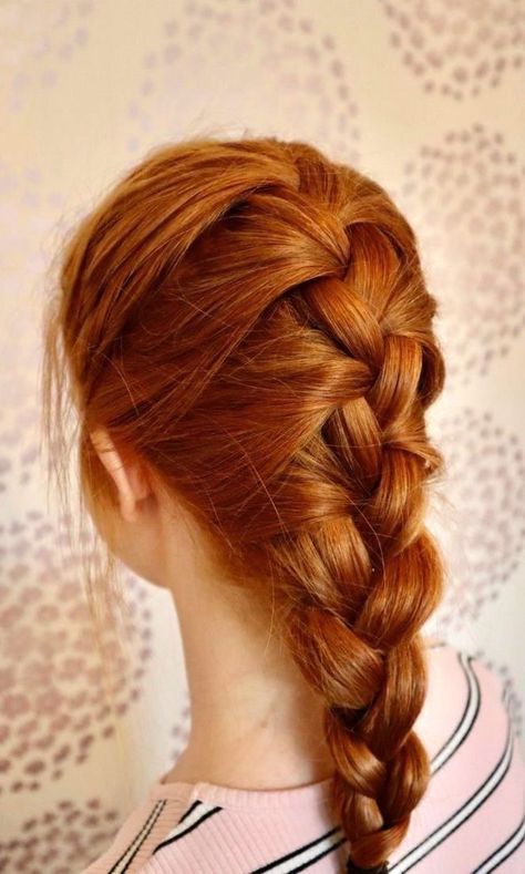 Shrek Mood, Redhead Braid, Redhead Hairstyles, Hairstyles Quick, Super Easy Hairstyles, Hair Turban, Korean Hair, New Hairstyles, Strawberry Blonde Hair