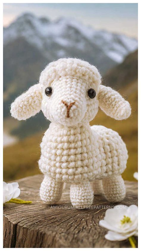 Amigurumi Lamb Free Crochet Pattern Crochet Lambs Free Pattern, Free Crochet Patterns In English, Easy Crochet Lamb Free Pattern, Amigurumi Lamb Free Pattern, Crochet Sheep Amigurumi, Crochet Sheep Free Pattern Amigurumi Lamb, Free Sheep Crochet Pattern, Easter Crochet Projects, Free Crochet Lamb Pattern