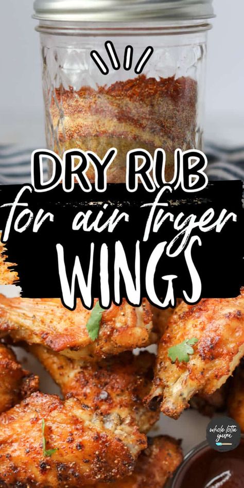 Dry Rub For Chicken Wings Air Fryer, Best Wing Dry Rub, Chicken Wing Seasoning Air Fryer, Dry Run For Chicken Wings, Marinade For Chicken Wings Air Fryer, Best Chicken Wing Seasoning, Air Fryer Appetizers Recipes, Best Air Fried Chicken Wings, Chicken Drumettes Air Fryer