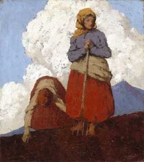 Paul Henry (Irish) "The Potato Diggers" Irish Folk Art, Lorraine Christie, Irish Heart, Irish Painters, Irish Folk, Images Of Ireland, Irish Culture, Irish Art, Post Impressionism