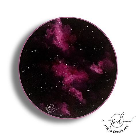 Circular Canvas Art, Circular Canvas Painting, Circular Canvas, Planet Painting, Cd Painting, Canvas Board Painting, Circular Art, Circle Canvas, Bubble Painting