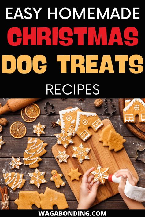 Tis the season to spoil your dog with the tastiest Christmas dog treats recipes, aka homemade happiness.! Not only are they delicious and healthy, but they are also sourced from the most easily available ingredients in your house like peanut butter, pumpkin, sweet potato, chicken and so on. These homemade Christmas dog treats recipes scream out the spirit of holidays like nothing and no one else! Chicken Flavored Dog Treats, Dog Friendly Christmas Cookies, Christmas Dog Treat Recipes, Dog Christmas Cookies Doggie Treats, Easy Christmas Dog Treats, Dog Gingerbread Cookies, Gingerbread Dog Treats, Christmas Dog Treats Recipe, Dog Treats Homemade Christmas