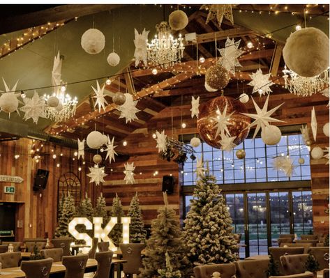 Alpine Themed Party, Apres Themed Party, Ski Chalet Christmas Decor, Chalet Birthday Party, Apres Ski Party Ideas, Apres Ski Holiday Party, Apres Ski Food, Ski Lodge Christmas Party, Ski Apres Party