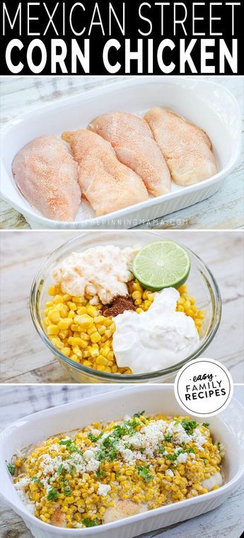 Mexican Street Corn Chicken, Best Chicken Dinner, Street Corn Chicken, Dinner Mexican, Corn Chicken, Chicken Breast Recipes Baked, Mexican Street Corn, Street Corn, Healthy Dinner Recipes Chicken