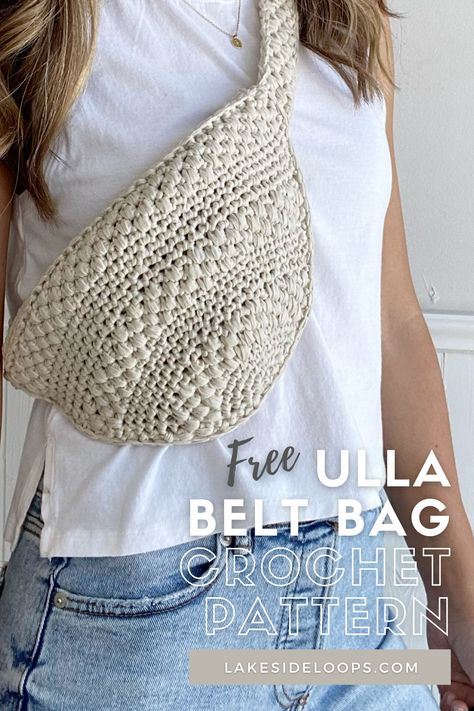 Belt Bag Pattern, Crochet Belt, Crossbody Bag Pattern, Free Crochet Bag, Modern Crochet Patterns, Crochet Bag Pattern Free, Fair Isles, Bag Pattern Free, Crochet Handbags Patterns